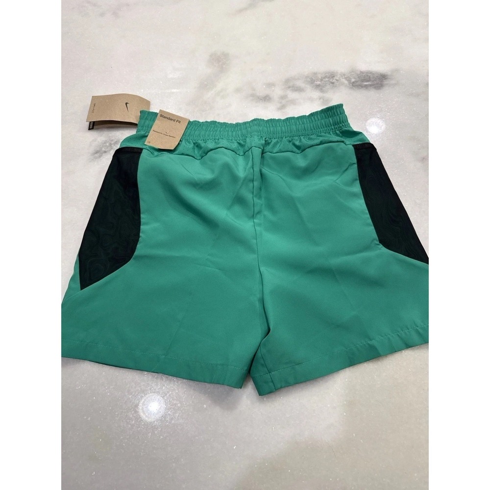 Nike Athletic Shorts Kids Large Green Dri-FIT Mesh Panel‎ Standard Fit NEW